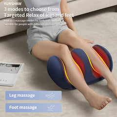 YUNSHAW Foot Massager Machine with Heat, 3 Heat Level & 3 Modes, Shiatsu Feet and Leg Massager, Kneading Rolling for Foot, Calf, Ankle, Leg, Plantar, Massage Gift for Mom/Dad/Women/Men (with Remote Control)