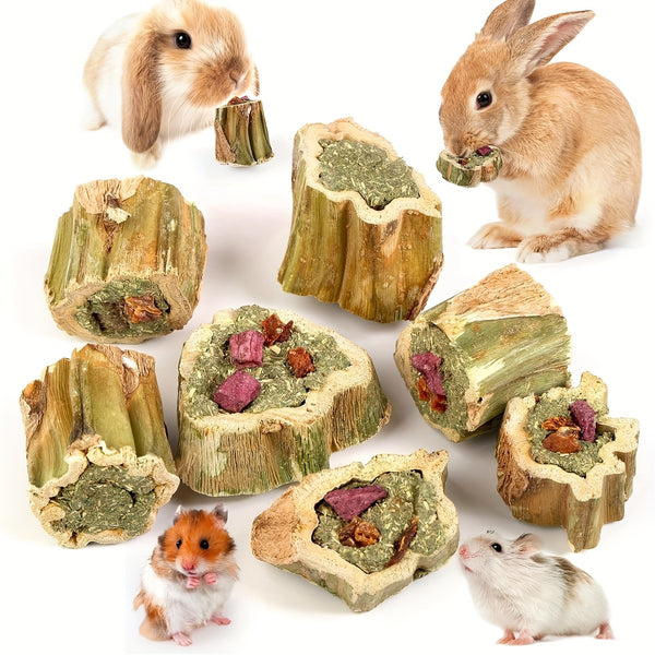 Rabbit Apple Wooden Sticks, Natural Rabbit Chew Toys, Small Animal Wooden Teething, Small Pet Cage Flower Decoration, Hamster, Chinchilla Squirrel Rabbit Guinea Pig Small Pet Apple Chew Stick