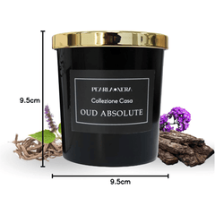 Scented Candles 7oz Soy Wax Candles for Home- Arabian Oudh Amber Rose Blossom - Meditation Aromatherapy Candle Gift Set- Relaxation Gifts for Women and Men- Upto 60 Hours