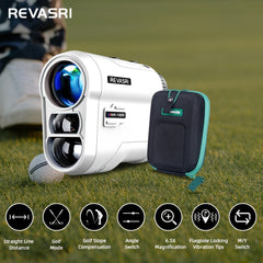REVASRI Golf Rangefinder with Slope And Pin Lock Vibration, External Slope Switch for Golf Tournament Legal, Rangefinders with Rechargeable Battery 914.4meter Laser Range Finder