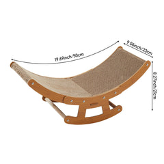 Cat Scratcher, Rocking Chair Cat Scratching Board, Cardboard Lounge Bed Cat Scratching Post, Durable Board Pads prevents Furniture Damage, Brown