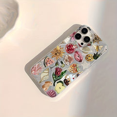 Phone Case: This Is a Stylish And Unique Shell-Themed Phone Case with a Planet Flower Design, Offering Full Coverage And Shock Protection. Its Minimalist Design for iPhone 17 Promax/Pro/ Air, 16 Plus, 15, 14 Pro Max, 13, 12, 11 and Galaxy.Gift