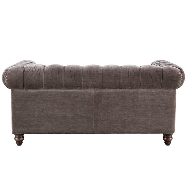 Allington 2 Seater Grey Fabric Chesterfield Sofa