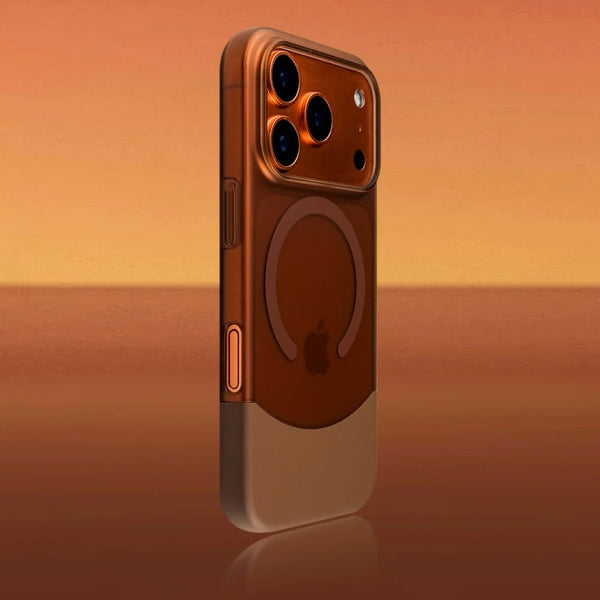 Phone Case - Elegant Split Hard Matte Design for Pro Models 17, 16, 15, 14, And 13, Featuring Ultra-Thin Magnetic Protection