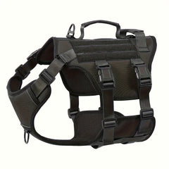 Escape Proof Dog Harness, Soft Padded Full Body Pet Harness, Reflective Adjustable No Pull Vest with Lift Handle And Leash Clip for Large Dogs Walking Hiking Training