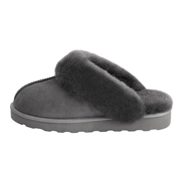 Kirkland Signature Women'S Shearling Slippers in Grey