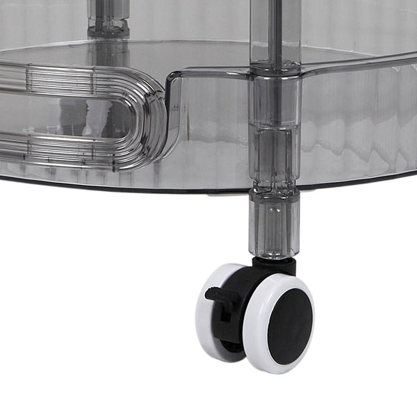 1pc 3-layer Slim Rolling Storage Cart with 4-Wheel Mobility, Practic Plastic Kitchen Storage Trolley with Handle and Hook, Multifuctional Shelving Unit Storage Rack Oganizer for Snack, Book, Sundries in Bathroom, Bedroom, Kitchen & Home Organization