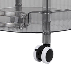 1pc 3-layer Slim Rolling Storage Cart with 4-Wheel Mobility, Practic Plastic Kitchen Storage Trolley with Handle and Hook, Multifuctional Shelving Unit Storage Rack Oganizer for Snack, Book, Sundries in Bathroom, Bedroom, Kitchen & Home Organization