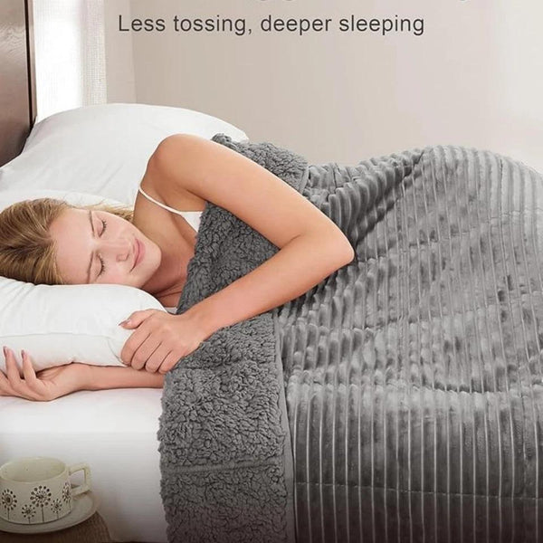 Chunky Cord Throw Blanket Ribbed Faux Fur, Thick Fleece Blanket Throws Decorative Winter Warm Blanket Ultra Soft Warm Sofa Throw Blanket for Bedroom Living Room UK Free Shipping