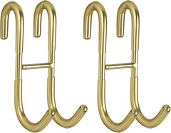 Simtive Shower Door Hooks (3-Pack), over Door Hooks for Bathroom Frameless Glass Shower Door, Towel Hooks, Shower Squeegee Hooks, Silver
