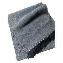 Cotton Herringbone Sofa Throw Blanket 260x260cm (perfect for KING sized bed) – Soft, Cozy & Warm Bed or Sofa Blanket, 13 Colours, Machine Washable, Hypoallergenic, Perfect Gift for Home or Travel