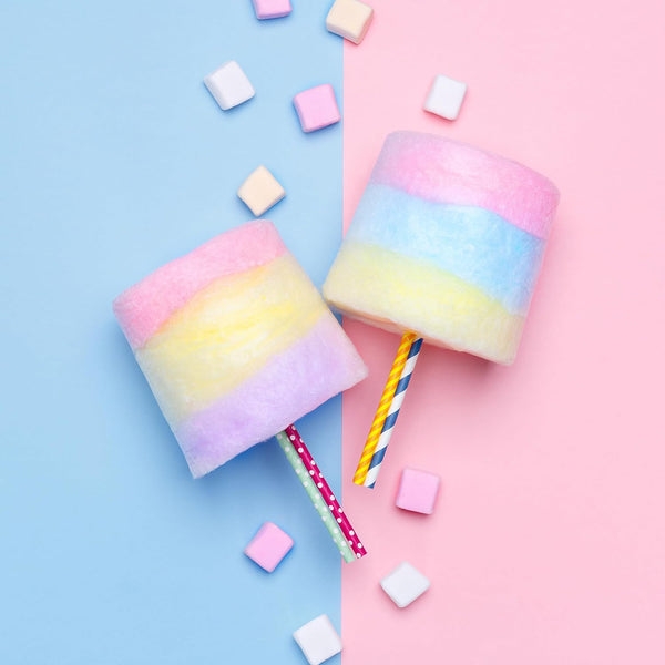 Giles & Posner EK2641GSBL Candy Floss Maker – Cotton Candy Sweet Machine, Retro Carnival Funfair Style Machine for Kids, Parties, Home, Fun Snacks Treat Maker, Portable, Includes Candy Sticks, Blue