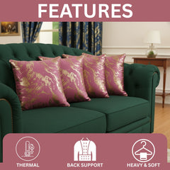 Set of 4 Marble Style Cushions Filled, Soft Decorative Pillows for Sofa, Couch, Bed & Living Room, Modern Gold Marble Pattern Accent for Home Décor