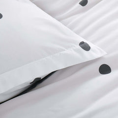 3pcs Polka Dot Printed Duvet Cover Set, Reversible Soft Breathable Microfiber, All-Season, Machine Washable, Includes Pillowcases for Bedroom, Guest Room, Dorm