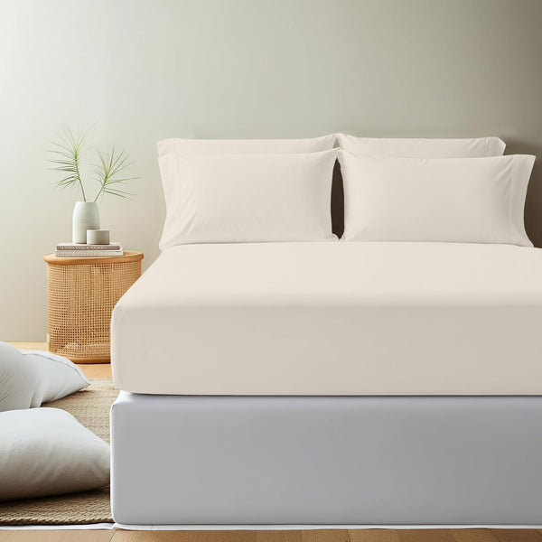 40cm Extra Deep Fitted Sheet, All seasons Bedding Ultra Soft Breathable Microfiber Bedding, Wrinkle-Free, Machine Washable, Hotel Quality All Sizes Available