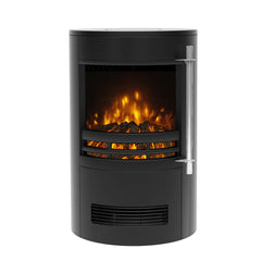Flare Tunstall Electric Cylinder Stove in Black, 2Kw
