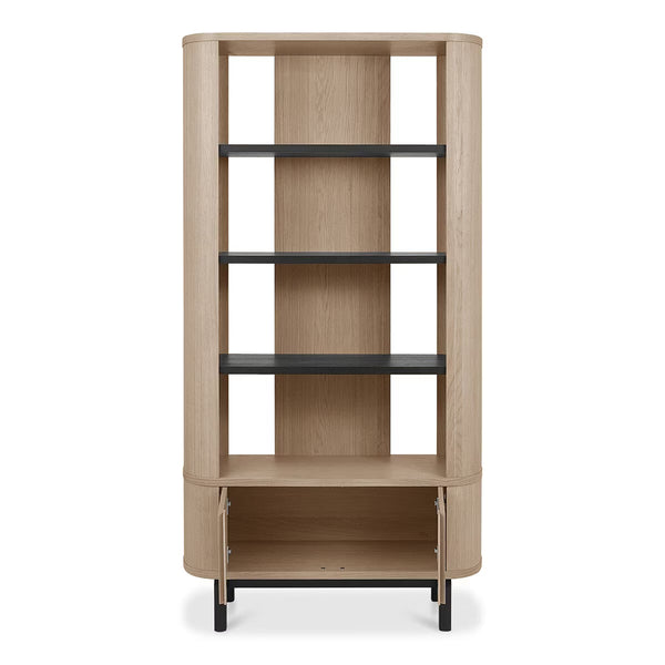 Bentley Designs Vega Scandi Light Oak Open Display Bookcase