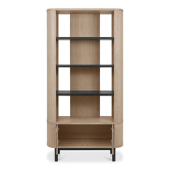 Bentley Designs Vega Scandi Light Oak Open Display Bookcase