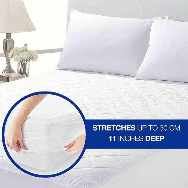 2025 NEW Arrival Quilted Mattress Protector, furniture for home Hypoallergenic Extra Deep Fitted Mattress Cover 30 cm-40cm - Fitted Bed Cover All Size