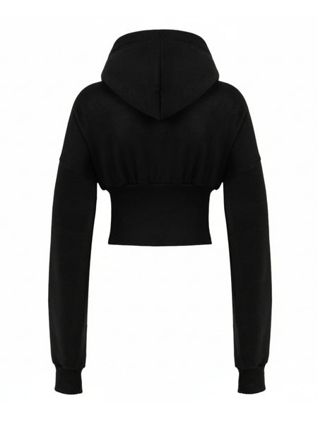 Women Corset Fit Hoodie and Trouser 2Pc Zip Tracksuit Set 2Pc Set with Zip Front, Long Sleeves and Straight Leg Pants, Perfect for All Seasons, Top Set