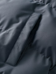 Winter New Style Padded Jacket Men'S Solid Color Fleece Coat Trendy Fashion Hooded Thickened Youth Clothes Casual Padded Coat Men