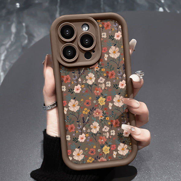 Phone Case - Spring Wild Flower Pattern Case Suitable for Iphone 17 Pro Max/17/Air, 16 Pro/16/15 Plus/15 Pro/14 Plus/14 Pro Max, 14/13/12/11 Pro Max/Pro/Plus Series Shockproof Non Slip Protection Smartphone Cover Gift for Girls And Women