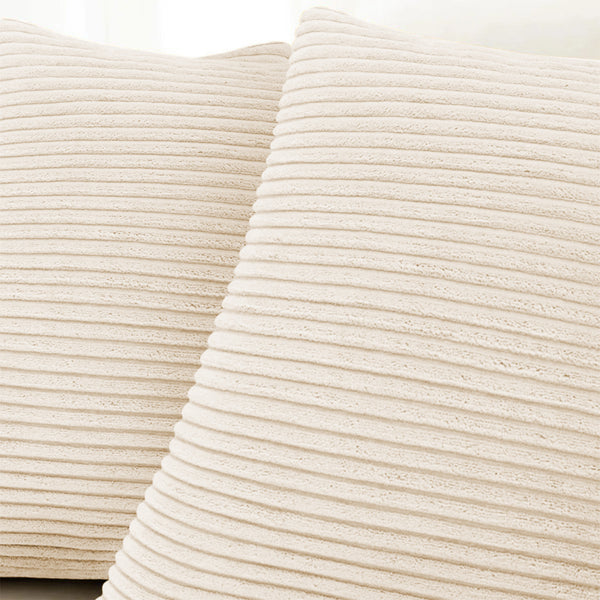 1pc Stripe Velvet Cushion Cover – Soft Luxury Cushion Case, Modern Textured Design, Machine Washable for Sofa & Bedroom Decor, Ideal Gift