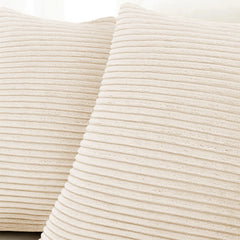 1pc Stripe Velvet Cushion Cover – Soft Luxury Cushion Case, Modern Textured Design, Machine Washable for Sofa & Bedroom Decor, Ideal Gift