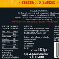 Rollover Bockwurst Hot Dogs, 12 X 85G