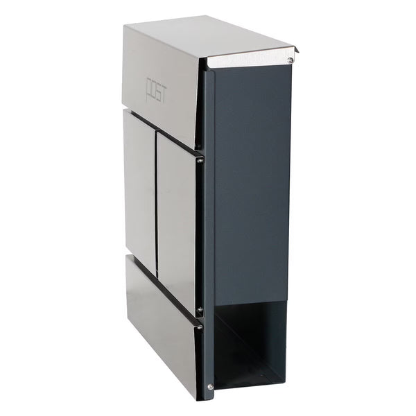 Phoenix Estilo Top Loading Letter Box MB0124KS in Stainless Steel with Key Lock
