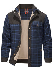 US Size Men'S Casual High-Quality Fall/Winter Plaid Jacket