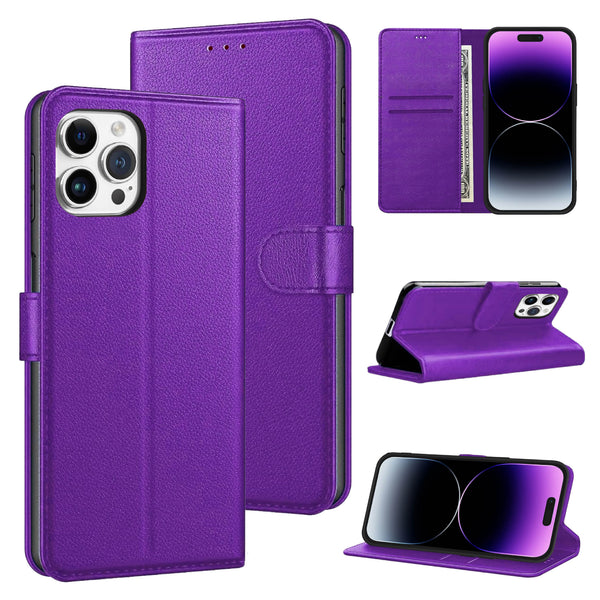 Luxury Case for iPhone 16 Pro Max Plus, 15 Pro Max Plus, 14 Pro Max Plus, 13 Pro Max mini, 12 Pro Max Mini, 11 Pro Max XS MAX XS X SE 8 Plus 7 Plus 6 6S PlusLeather Phone Case Cover, PU Faux Leather Wallet Book Folio Flip Magnetic Shockproof Case with Car