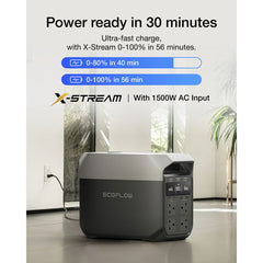 Ecoflow Delta 3 Portable Power Station, 1024Wh