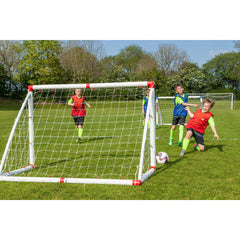Samba 6' X 4' Football Goal Set with Carry Bag and Bibs