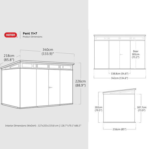 Keter Storm Grey Signature 11Ft 2