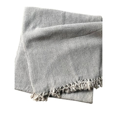 Cotton Herringbone Sofa Throw Blanket 260x260cm (perfect for KING sized bed) – Soft, Cozy & Warm Bed or Sofa Blanket, 13 Colours, Machine Washable, Hypoallergenic, Perfect Gift for Home or Travel