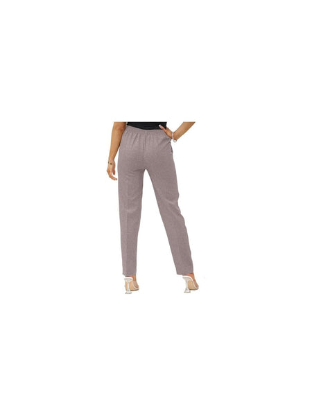 Women Trousers Stretchy Lightweight Finely Stitched Half Elasticated Pull Up Work Formal Pants Inside Leg 27 inches