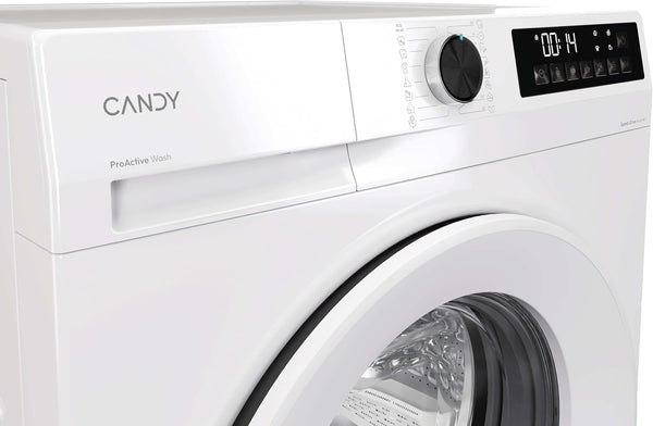 CANDY Quick Pro Washing Machine, 10Kg Wash, 1400 RPM, A-20 Energy Class, 16 Programmes, Pro Active Wash, Builtto Last, White-White, 55X60X85 Cm - GD 4108-80