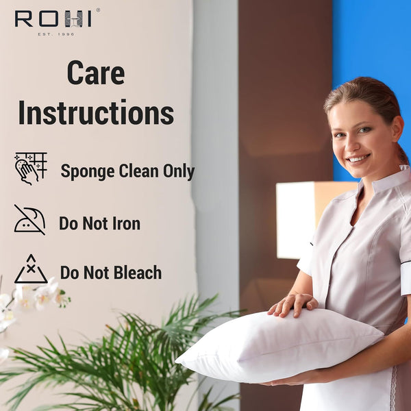 Rohi Soft Fluffy Cushion Pads Sofa Square Pillow Inserts, Home Decor Cushions, Decorative Bed Sofa