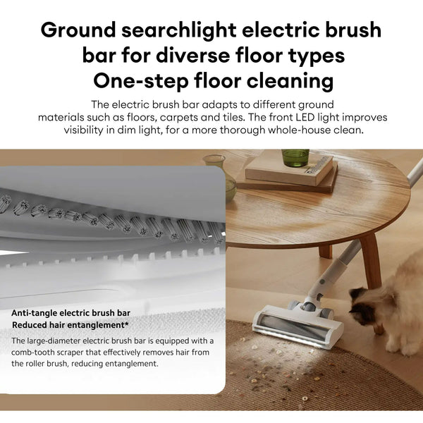 Xiaomi Vacuum Cleaner G20, with 2-in-1 brush nozzle for home sweeping cleaning, 25000Pa strong cyclone suction, 0.66L dust cup, handheld vacuum cleaner