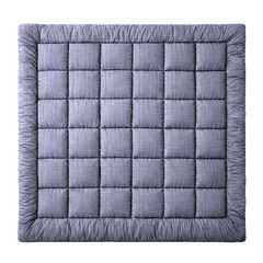 Luxury Washed Microfibre Seersucker Comforter Duvet Quilt – Soft & Lightweight All Season Bedding – White & Grey – Single, Double & King Size