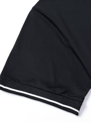3pcs Set of Summer Collared Men'S Short Sleeve Polo Shirts Solid Color Plain Multicolor Golf Shirts Casual Athletic Wear Men'S Top