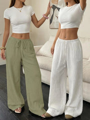Two-Piece Set Women'S Elegant Trousers Casual Straight-Leg Pants