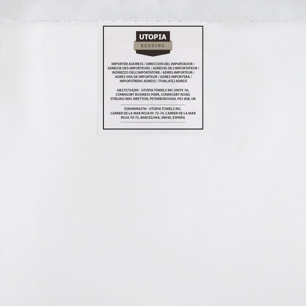 Utopia Bedding Cushion Inner Pads (Pack of 2), 45 X 45 Cm (18 X 18 Inches) Cushion Stuffer Inserts, Hollowfibre Pillows (White)