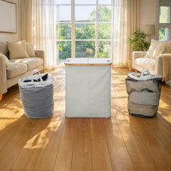 140L Lid Laundry Basket with Extra large Washing with 2 Removable Laundry Bags