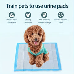 10/50/100pcs Super Absorbent Dog Diaper Mats, Leak-Proof, Quick-Dry Thick Deodorant Puppy Urine Pads Dog Toilet Mats For Potty Training Made of Polyester Fiber