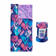 Ashford Home Faux Fur Slumber Bag Blanket in 4 Designs, 137 X 142 Cm