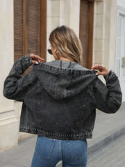 Women's Loose Fit Casual Denim Jacket