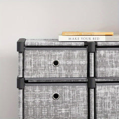 9-Cube Drawer Organiser, Storage Unit with 9 Storage Boxes, Closet Organiser, Bookcase, 83. 5 x 30 x 79. 5 cm, for Bedroom, Living Room