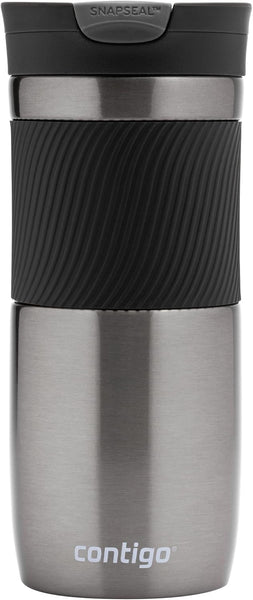 Contigo Byron Snapseal Travel Mug | Stainless Steel Thermal Mug | Vacuum Flask | Leakproof Tumbler | Coffee to Go Mug with BPA Free Easy-Clean Lid